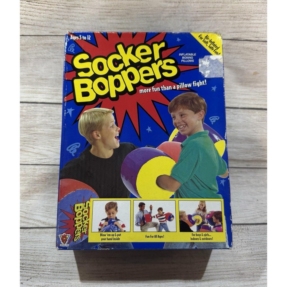 Vtg 2004 Socker Boppers More than a pillow fight New in Box TbH9